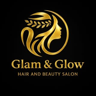 Glam & Glow Beauty Salon Logo