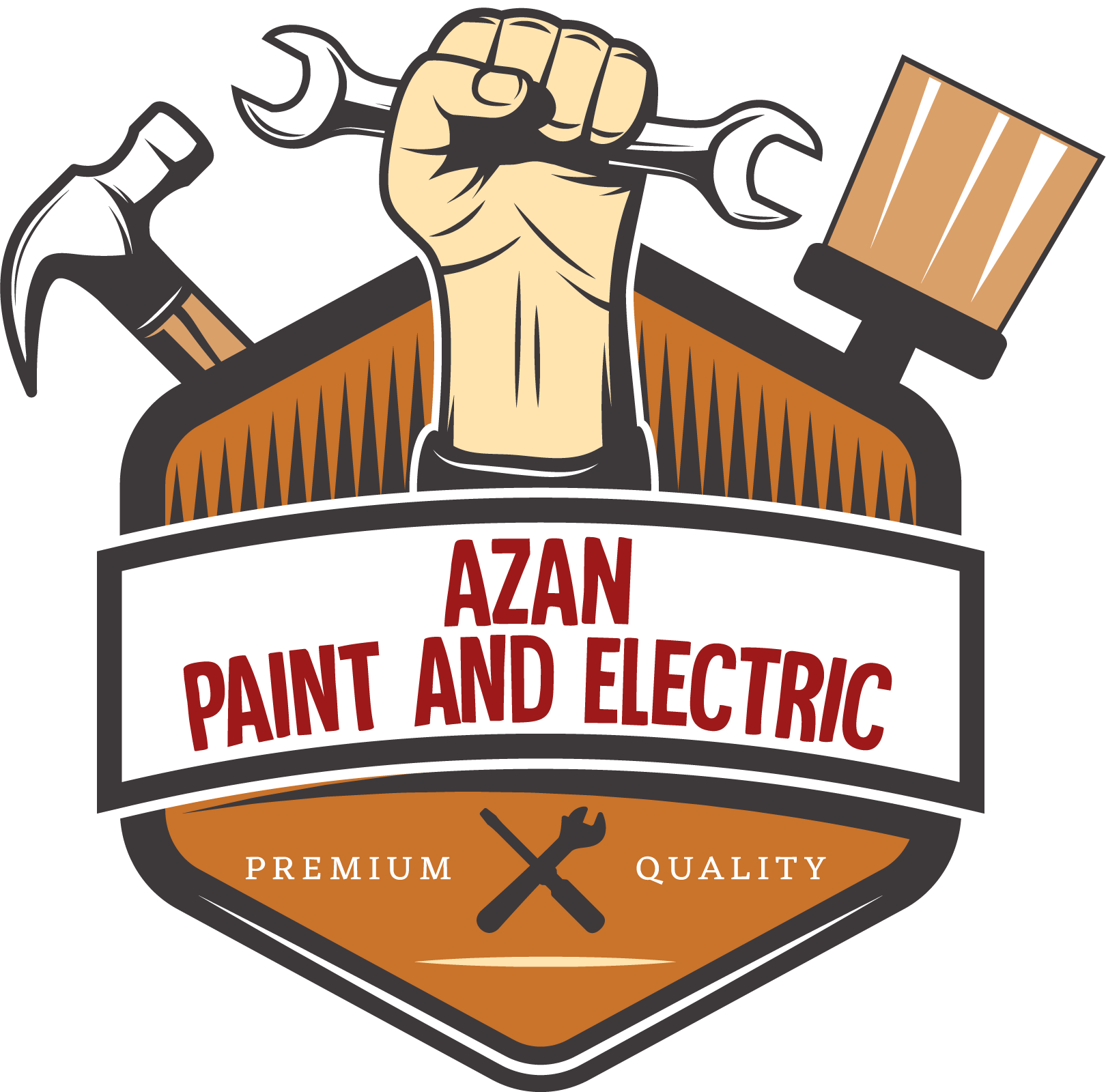 Azan Paint and Electric Service Logo