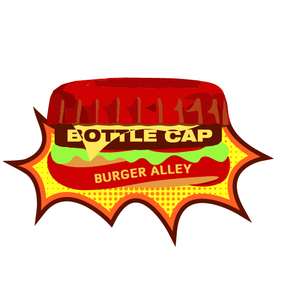 Bottle Cap Burger Alley Logo